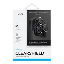 UNIQ OPTIX CLEARSHIELD CAMERA LENS FOR IPHONE 16 PRO AND 16 PRO MAX | CRYSTAL CLEAR